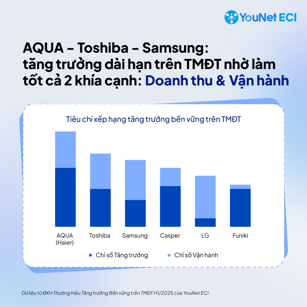 Ngành Tủ lạnh trên TMĐT: AQUA bứt phá dẫn đầu nhờ chiến lược “dung tích nhỏ” khác biệt